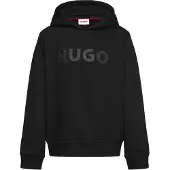 HUGO Hooded Sweatshirt - Black - 114