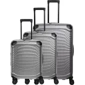 Travelite Millennium 4-pyöräinen Matkalaukkusetti 3-osainen Laajennettava Hopeanvärinen