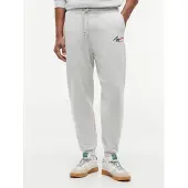 Tommy Hilfiger Housut 'Signature Logo Cuffed' vaaleanharmaa