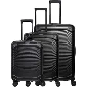 Travelite Millennium 4-pyöräinen Matkalaukkusetti 3-osainen Laajennettava Musta