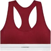 Calvin Klein Lightly Lined Bralette - Red - S