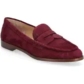 Ralph Lauren Wynnie Suede Loafer - Burgundy - 39