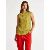 Lindex Blouse Verona Crinkle - Green - XS