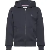 Gant Shield Zip Hoodie - Navy - 134-140