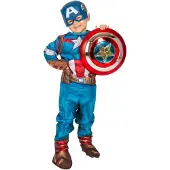 Captain America Naamiaisasu Lapset (7/8 Y 128-138 CM)