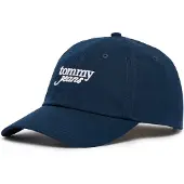 Tommy Hilfiger Lippalakki 'Logo Embroidery Baseball' laivastonsininen / valkoinen