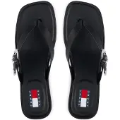 Tommy Hilfiger Varvastossut 'Kitten Heel Toe Post' musta