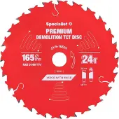 Specialist+ Katkaisulaikka Specialist+ LTCW1652420-T; 165x20x1,0 mm; Z24; 18°