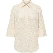ONLY Onlrao 3/4 Lace Shirt Wvn Cs - Cream - S
