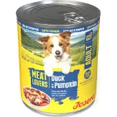 Josera 6x800g Meatlovers Menu ankka & kurpitsa koiran märkäruoka