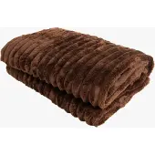KMCarpets Stripe Viltti 130x170, Ruskea