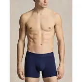 Ralph Lauren Stretch Cotton Boxer Brief 3-Pack - Navy - M