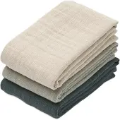 Liewood Lewis muslin frotee 3 osaa 65x65 cm Dove blue mix