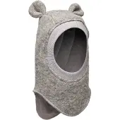 Huttelihut Balaclava Ears Wool - Grey - 50\12/24M