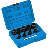 Högert Hylsysarja HT8G401; 3/8''; 10-19 mm; 10 kpl.