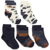 Minymo Socks W. Pattern (5-Pack) - Multi/patterned - 15\18