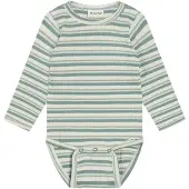 Minymo Body Ls Y/D Rib - Green - 68