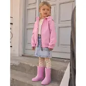Enfant Rain Boots Solid - Pink - 34