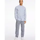 Lindbergh Linen/Cotton Shirt L/S - Blue - M