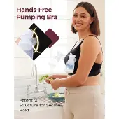 MOMCOZY Yn08 M Hands-Free Pumping Bra Black - Black - M