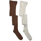 Minymo Stocking - Solid Rib 2-Pack - Multi/patterned - 140-146