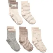 Minymo Socks W. Pattern (5-Pack) - Multi/patterned - 23\26