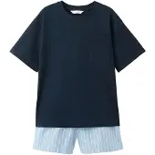 Mango Short Pyjama Set - Navy - 11-12