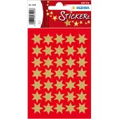 Herma 3904, Paperi, Kulta, Tähtikuvio, Kiinteä, Joulu, 105 kpl