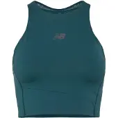 New Balance Rc Elite Storage Crop Tank - Green - S