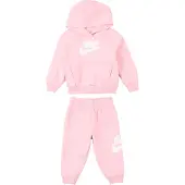 Nike Juoksupuku 'CLUB FLEECE' vaalea pinkki / valkoinen