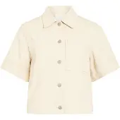 Vila Rouharper 2/4 Denim Shirt - Cream - 34