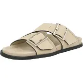 ALOHAS Alba Suede Leather Sandals - Beige - 36