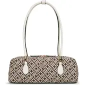 Tommy Hilfiger Th Grace Shoulder Bag Jacquard - Cream - ONE SIZE