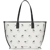 Karl Lagerfeld Ostoskassi 'Ikon Choupette' nude / vaaleanharmaa / musta / valkoinen