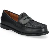 Ralph Lauren Leather/Raffia-Alston Penny-Cs-Lfr - Black - 43
