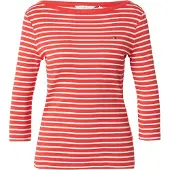 Tommy Hilfiger Paita 'Slim' punainen / valkoinen