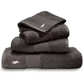 Ralph Lauren Home Player Guest Towel - Black - 40X75CM