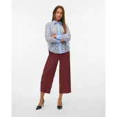 Vero Moda Vmkova Ls Shirt Wvn - Blue - M