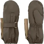 Mini A Ture Matcesar Fleece Lined Mittens - Khaki green - 6-12M