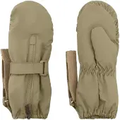 Mini A Ture Matcesar Fleece Lined Mittens - Khaki green - 6-12M