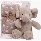 CarloBaby Norsu Fleeceviltti + Pehmolelu, Beige