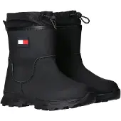 Tommy Hilfiger Booties Faux Leather/Nylon Fabric - Black - 31/20.5CM
