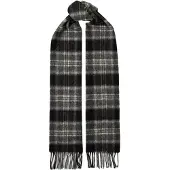 Selected Slmtope Wool Check Scarf - Grey - ONE SIZE