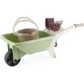 Dantoy Green Garden Wheelbarrow Set -Plastic Wheels - Multi/patterned - 66X 25X 26.5CM