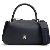 Tommy Hilfiger Käsilaukku 'TH Monogram Repeat Logo' tummansininen / punainen / valkoinen