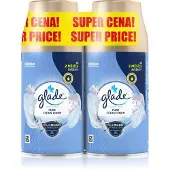 Glade Pure Clean Linen automaattinen ilmanraikastin täyttöpakkaus 2x269 ml
