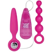 Calexotics Sarja väriseviä anaalitulppia "Booty Vibro Kit"​