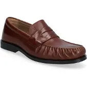 Calvin Klein Ess Rubber Loafer Wr Pol Lth - Brown - 44