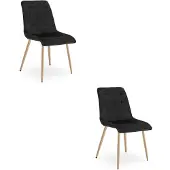 OSKAR 2-osainen ruokailutuolisetti Split, 88x46x40 cm, musta
