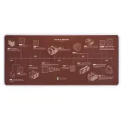 Noctua NP-DM3 20-Year Anniversary -pelihiirimatto, 900x400 mm, monivärinen
